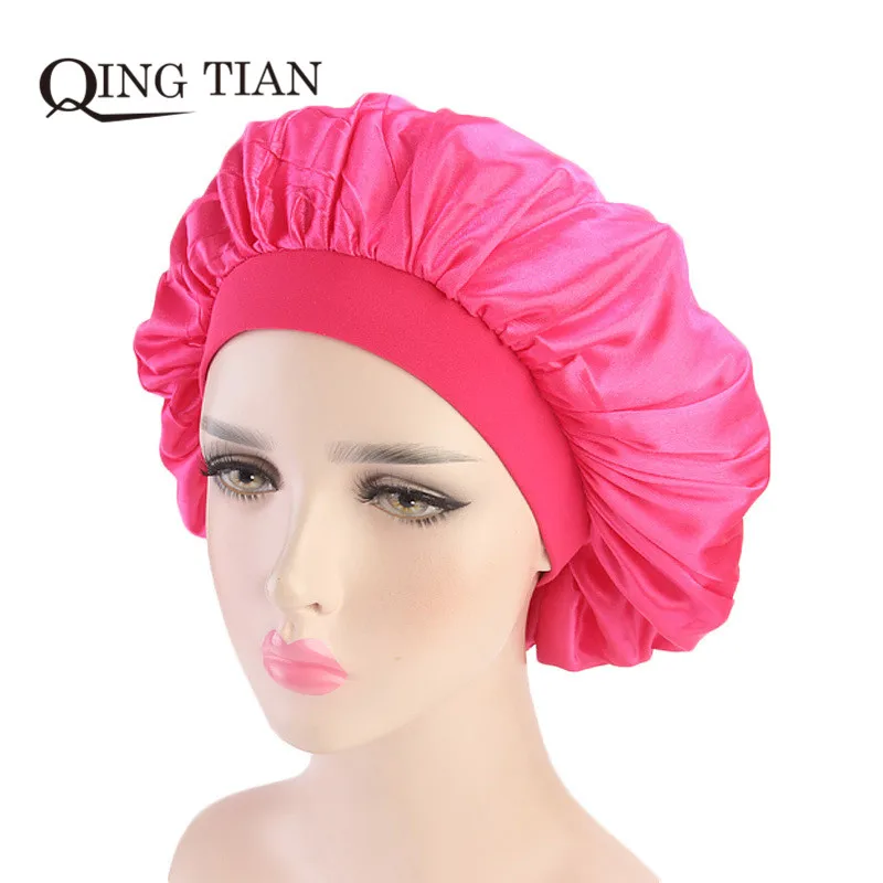 Virgin Hair Extensions Silk Satin Bonnet Virgin Hair Extensions/Hair Wigs Sleep Satin Silk Bonnet Cap