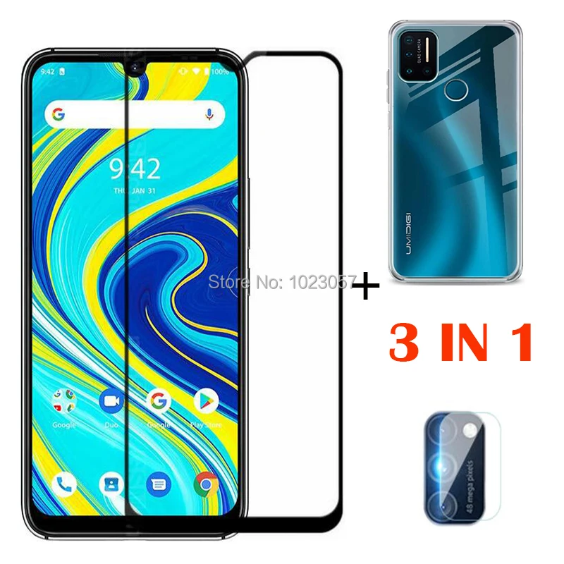 Защитное стекло для объектива камеры 3 в 1 UMIDIGI A7 Pro мягкий прозрачный
