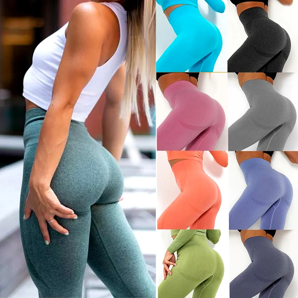 

High Waist Seamless Leggings Push Up Leggins Sports Women Fitness Running Yoga Pants Squat Proof Workout Clothes Gym Tights