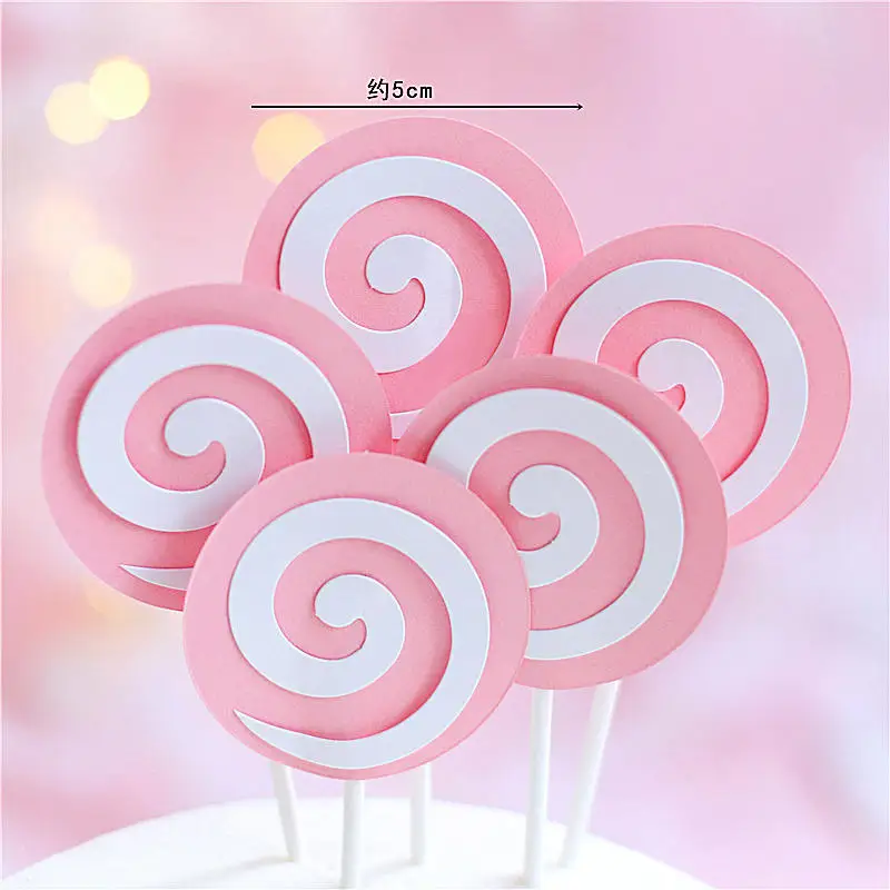 2set total 10pc A Розовый синий качающаяся голова мышь украшение сердце ветряная мельница кисточкой облака Топпер для торта «С Днем Рождения» вечерние принадлежности для выпечки подарки - Цвет: 2set total 10pc A