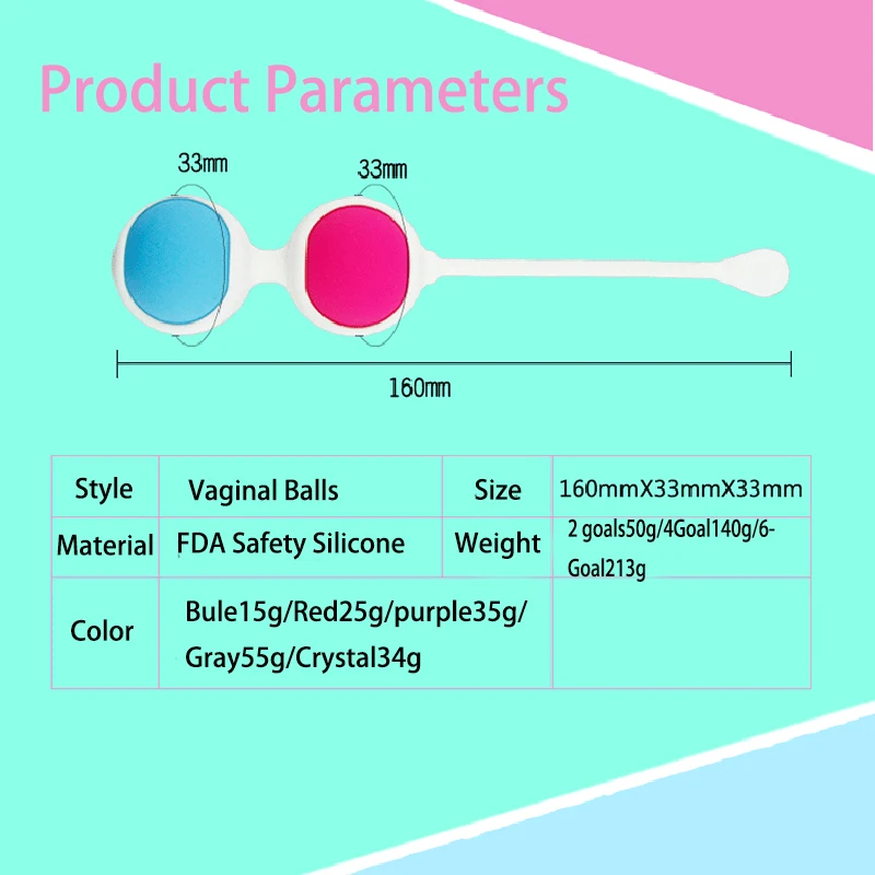 Силиконовый Кегель вагинальный мяч физический затягивает вагинальные шарики