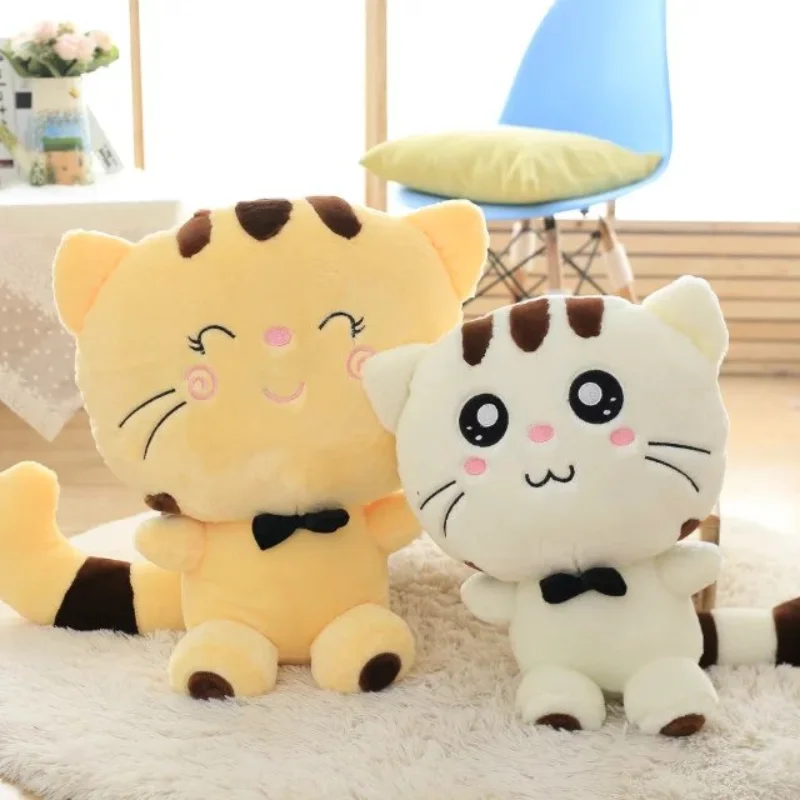 

Kawaii Plushie Big Face Cat Plush Toys Cute Cat Pillows Lovely Smile Cat Plushies Dolls Birthday Gift for Kid Stuffed Animals