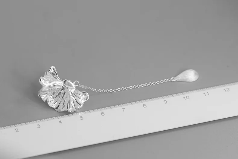 INATURE 925 пробы серебряные модные ассиметричные серьги с цветком мака для женщин