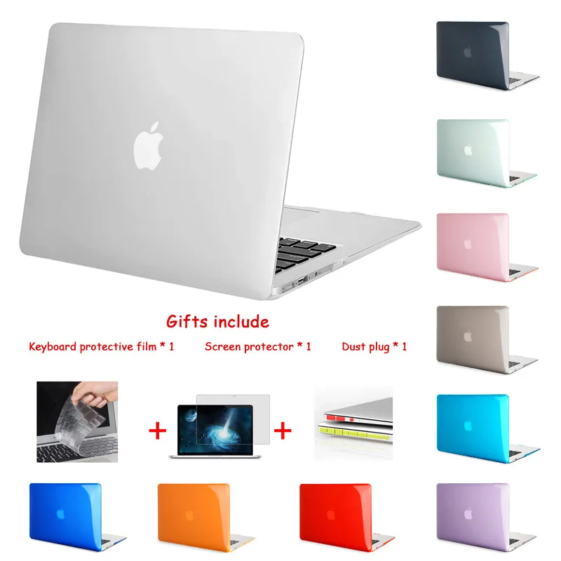

Crystal Transparent Case For Macbook Pro Retina Air 11 12 13 15,2020 For Mac Air 13 inch A1932,New pro 13 15 Laptop Cover shell