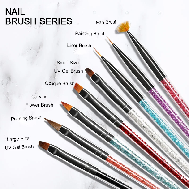 1 шт. лайнер для рисования ногтей кисть ручки кисточки стразы нейлоновые волосы