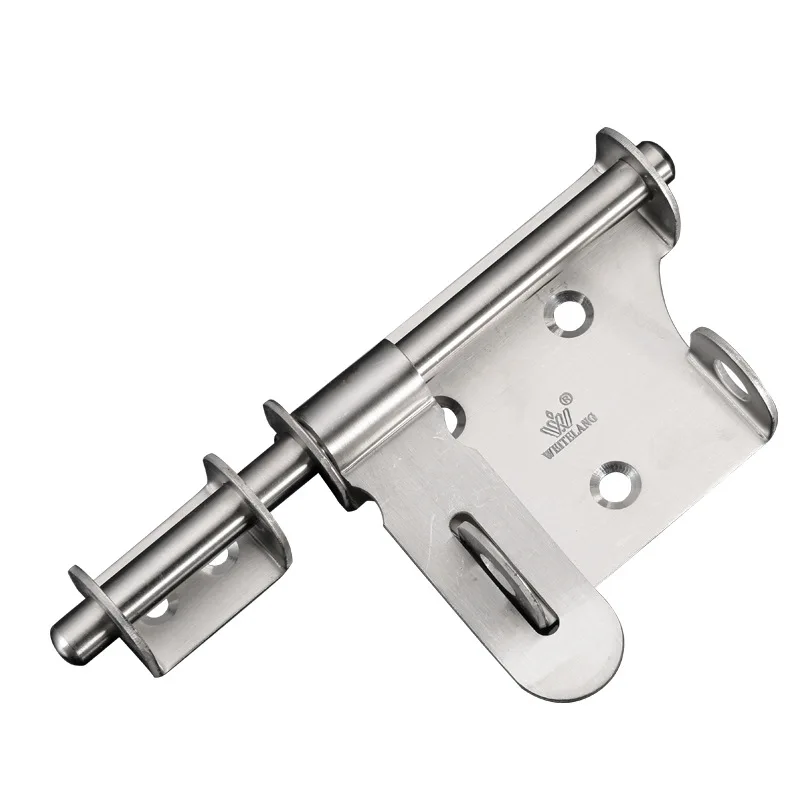 

Stainless steel anti-theft door left and right bolts bolts with locks heavy door bolts gate lock bolts wholesale