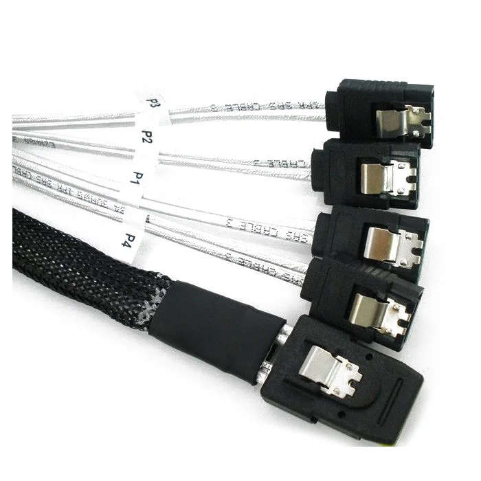 IG 1M Mini SAS SFF 8087 36 PIN to 4 SATA 7 P HD Splitter Breakout Cable|Кабели передачи данных| |