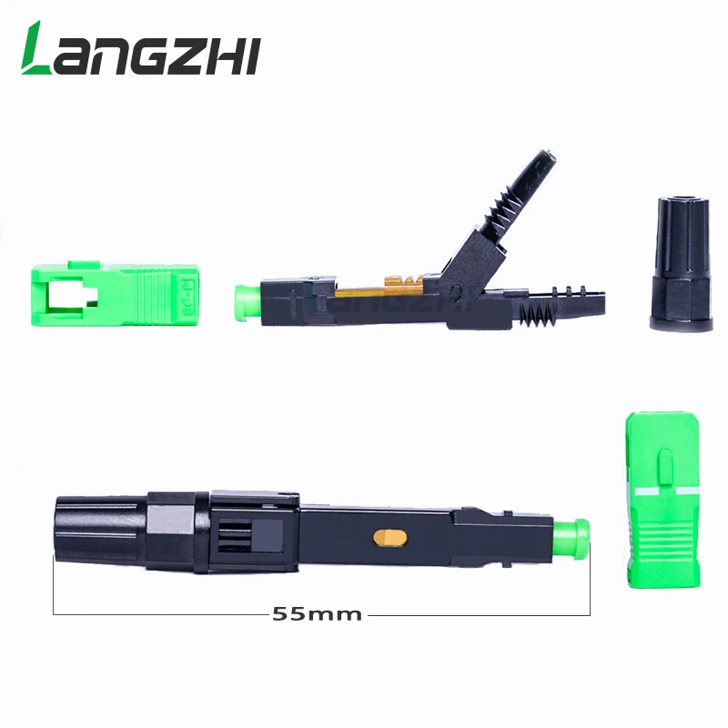 Бесплатная доставка 100 шт./кор. FTTH SC APC одномодового Оптическое волокно apc Быстрый
