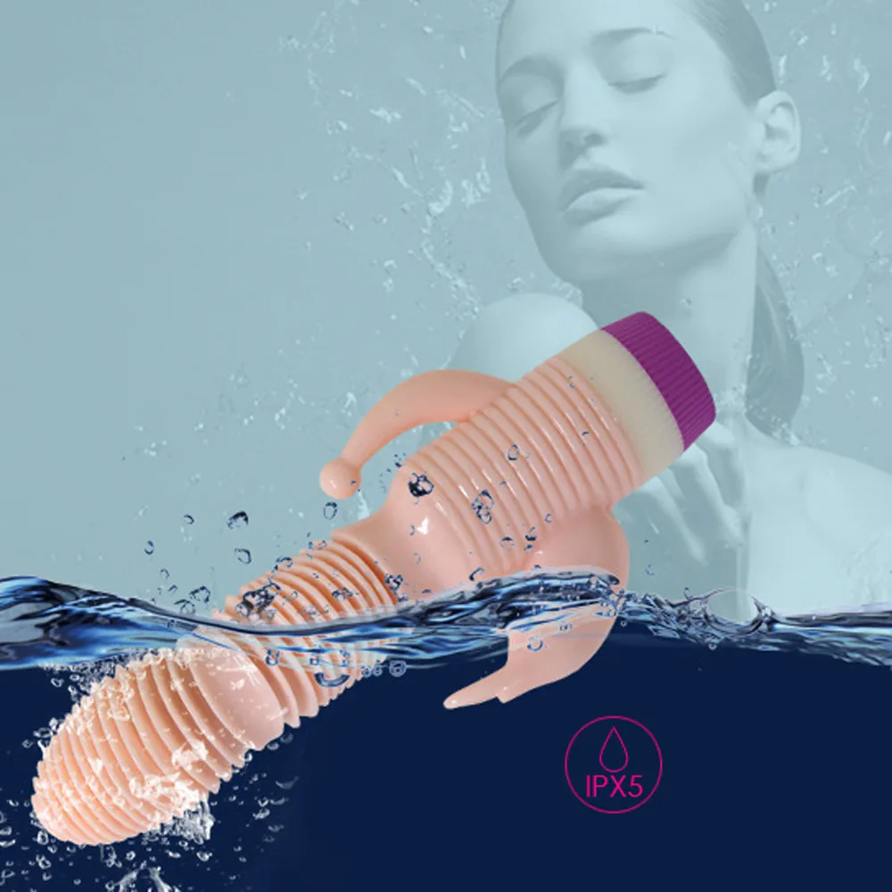 Фаллоимитатор для точки G Вибратор Кролик женщин двойной силиконовый