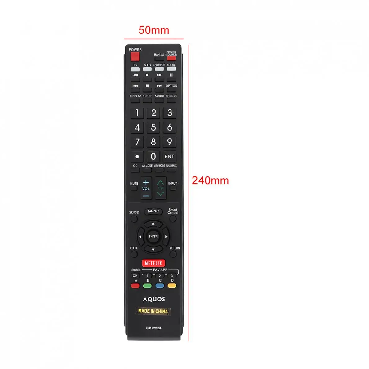 Пульт дистанционного управления для телевизора подходит для dvd-плеера SHARP AQUOS/GB005WJSA/GA890WJSA/GB004WJSA GB118WJSA Blu-Ray