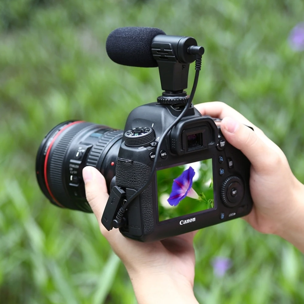 Cadiso 3 5 мм стерео аудио микрофон Vlog для фотосъемки интервью видеозаписи Nikon Canon DSLR