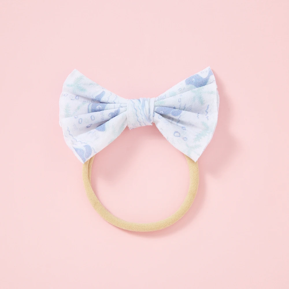 50 шт./лот фламинго/арбуз/клетка/цветочный принт бант из нейлона повязка на голову