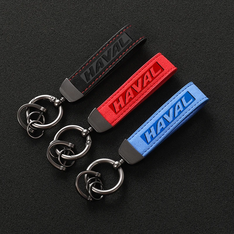 

Fashion Suede Keychain Exquisite Gift Key Ring For GREAT WALL Haval F7 H6 F7X H2 H2S H3 H5 H6 H7 H8 H9 M4 M6 C50 Accessories