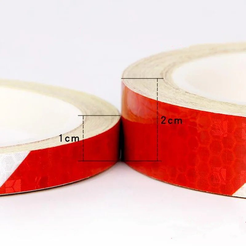 Светоотражающая клейкая лента предупреждающая цветная наклейки для кузова
