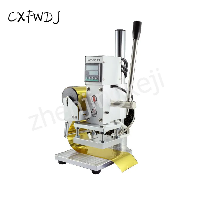 

New Digital Display Temperature Control Small Manual Hot Stamping Machine leather Wood full Version of The Scale Bottom Plate