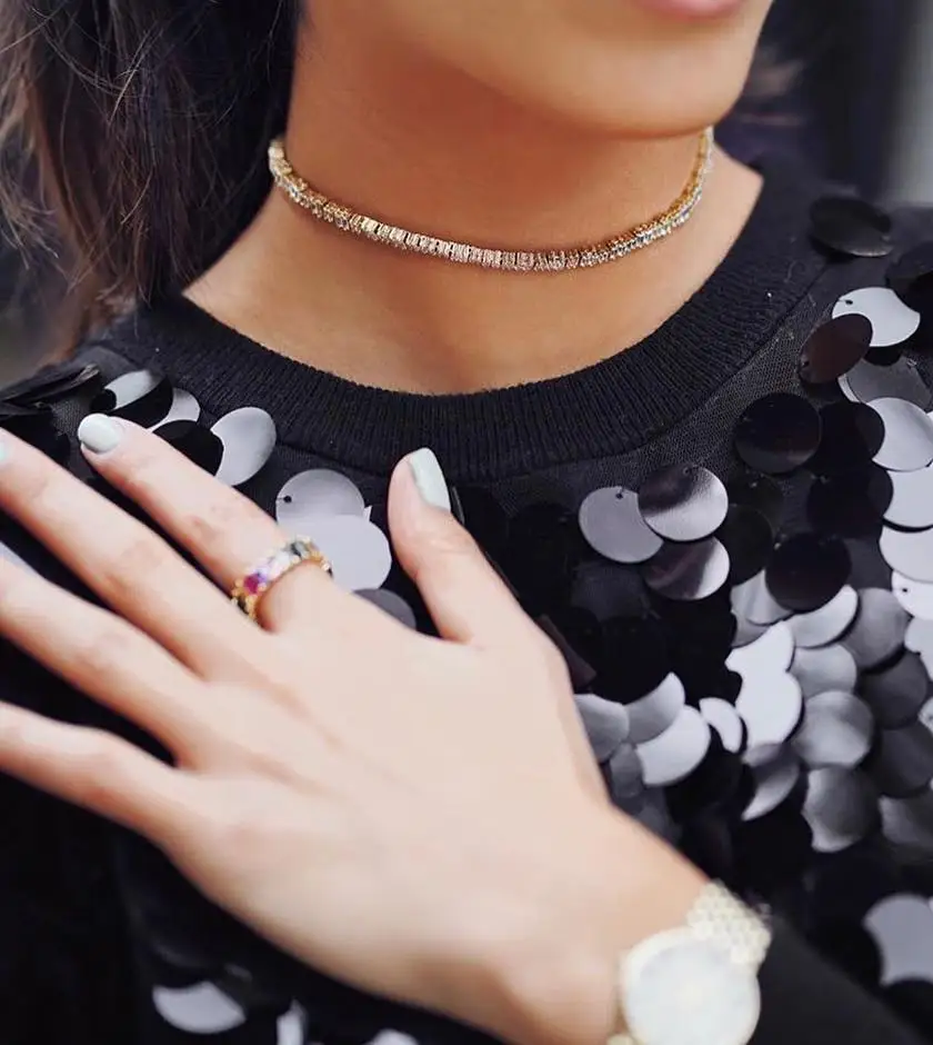 Радужные золотые кольца вечности для женщин красочные циркониевые багет