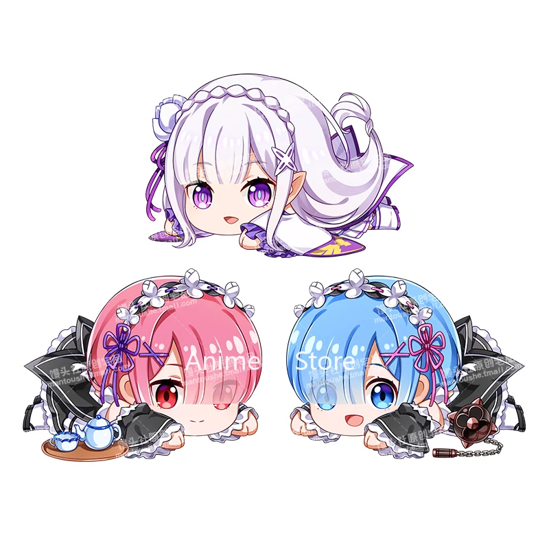 Re Life In A Different World From Zero Emilia Emiria Rem Ram figuras almohada Cosplay juguete suave mu&ntilde;eca de peluche 40cm para regalo-1