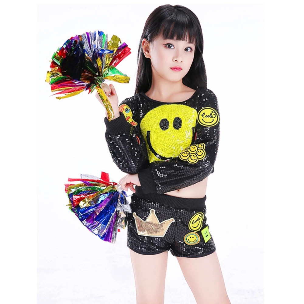Детская одежда для чирлидинга современные джазовые танцевальные костюмы