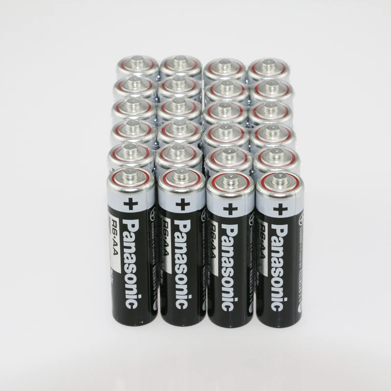 

20pcs/lot Panasonic R6 AA 1.5V Industrial Alkaline Battery Cell No Mercury Dry Batteries For Flashlights Clocks Mouses Toys