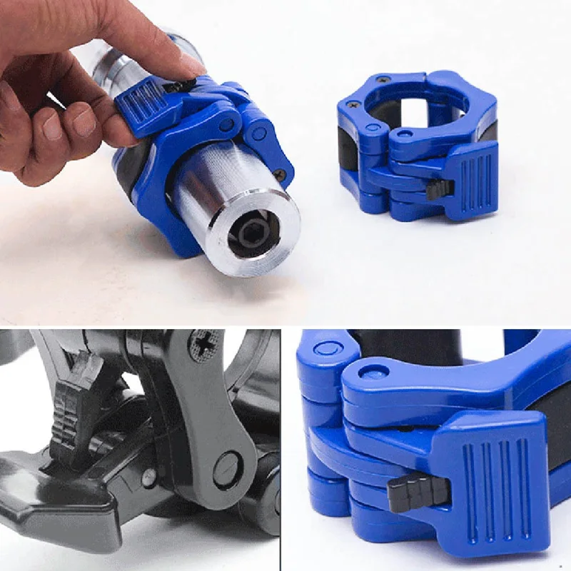 1 пара 50 мм Ошейники со шпинлоком зажим для гантели подъема веса штанга