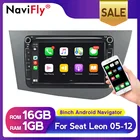 Автомобильный мультимедийный плеер 2DIN Android GPS Радио Кассета для Seat Leon 2 MK2 2005 - 2011 с wifi mirror link