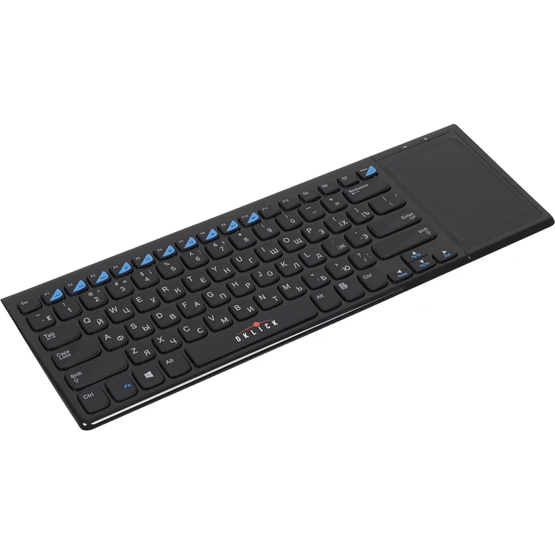 Клавиатура Oklick 850ST черный USB беспроводная slim Multimedia Touch|Клавиатуры| |