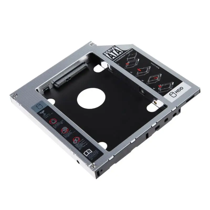 VKTECH 9 5 мм/12 7 мм алюминиевый HDD Caddy SATA 3 0 жесткий диск HD SSD чехол Корпус для ноутбука