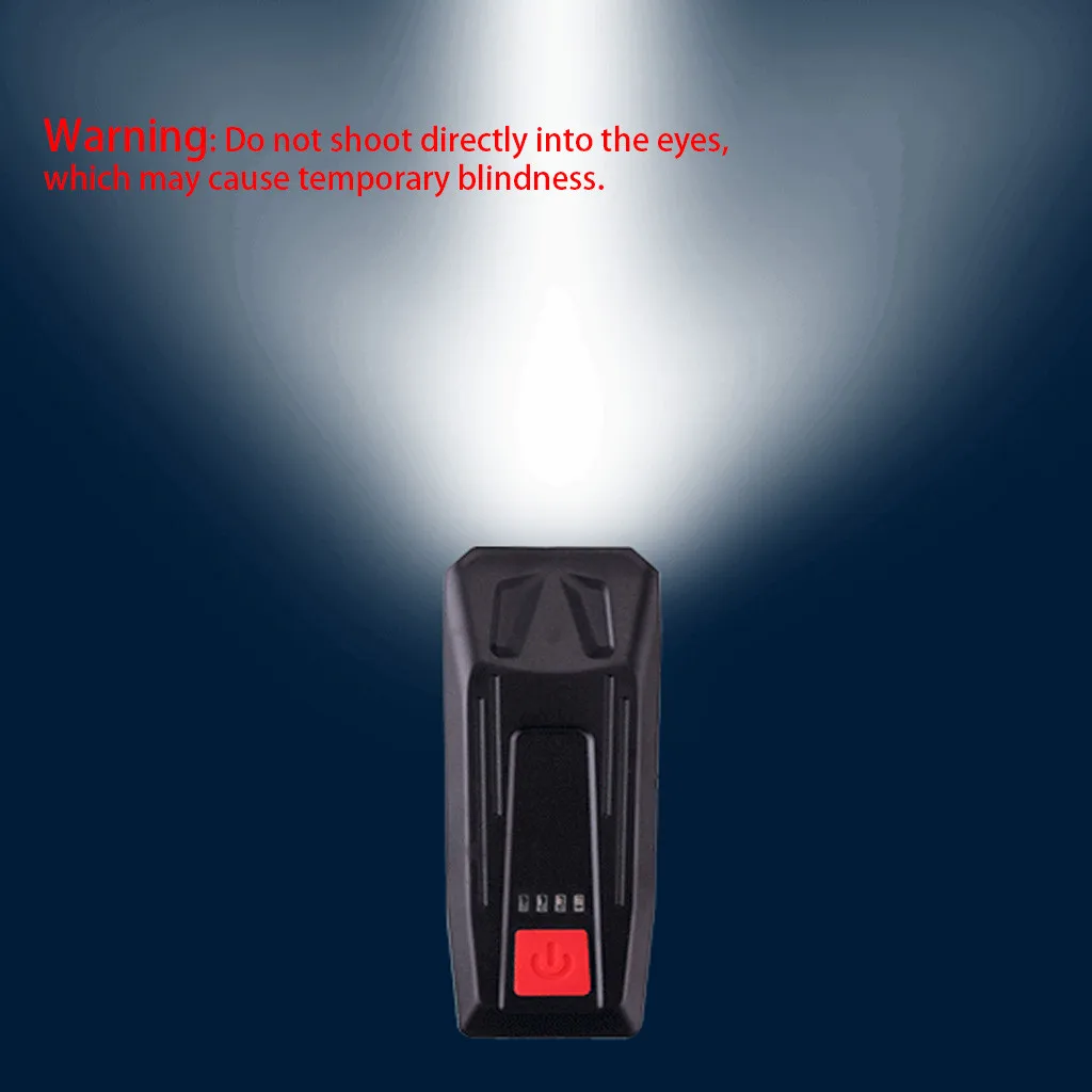 Водонепроницаемый велосипедный фонарь с зарядкой от USB передняя фара ЖК-дисплеем