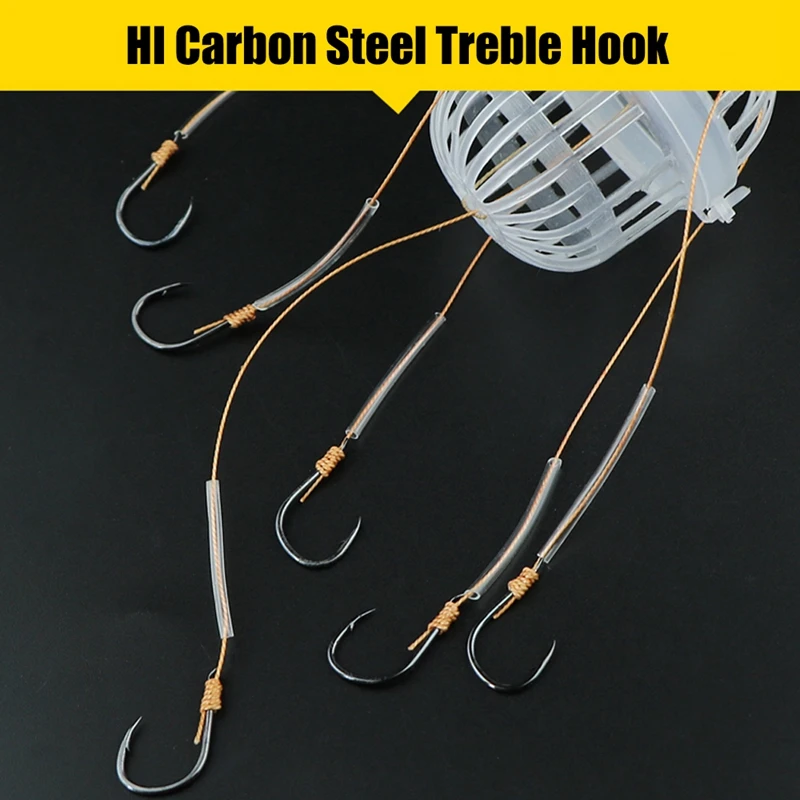 Quality Explosion hook Fishing Tackle Sea Box Hook Monsters Strong Carbon Steel Plastics Carp Spherical Hooks Tool 10# | Спорт и