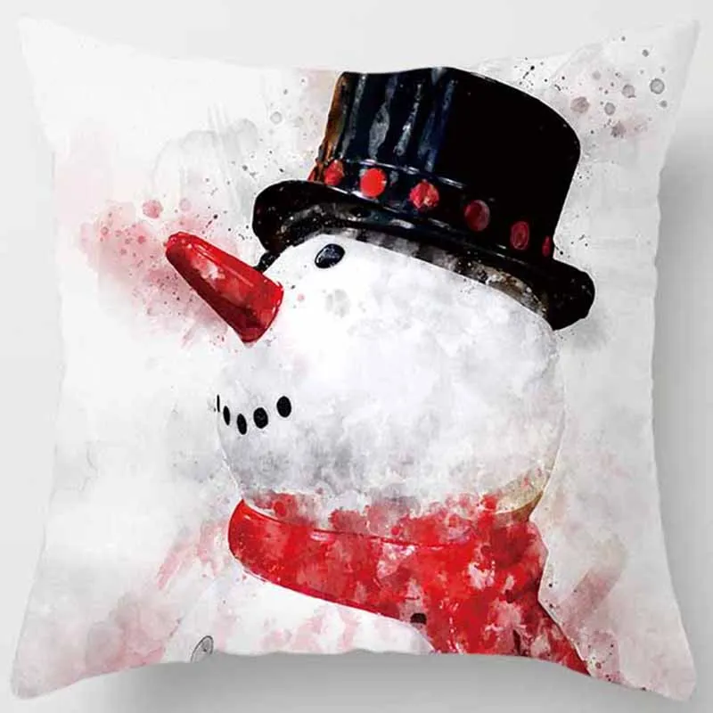 Новогодняя наволочка Праздничная ограниченная Милая мультяшная версия детская