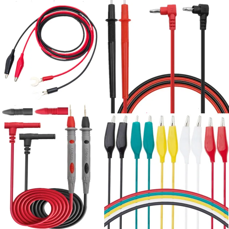 

Multifunctional Multimeter Digital Universal Probe Leads Cable Pin Needle Tip Multi Meter Tester Wire Test Pen Alligator Clips