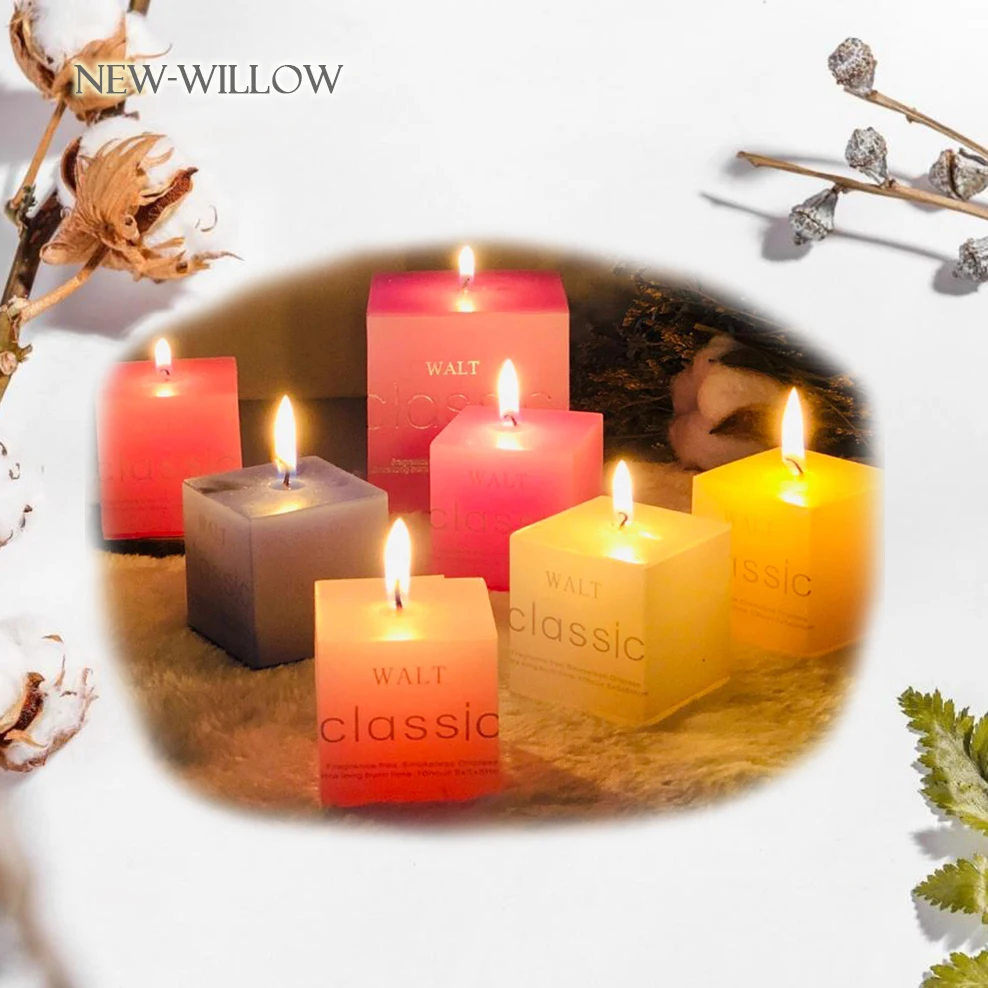 Квадратный ароматическая свеча ко дню рождения романтические украшения для