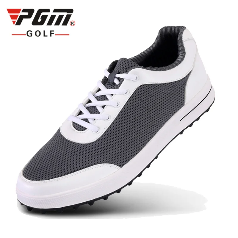 PGM Golf Shoes For Men Breathable Air Mesh Ultra Light Summer New Sports Shoes fixed shoes nail anti-skid Golf Sneakers 39-45