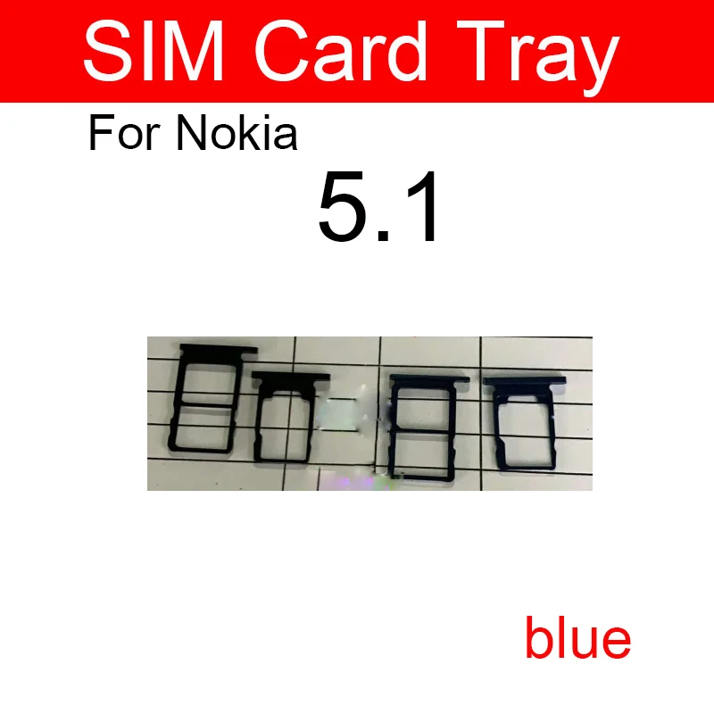 Держатель лотка для одной и двух Sim-карт Nokia 5 1 X5 7 Plus Micro SD слот карт гнездо адаптер
