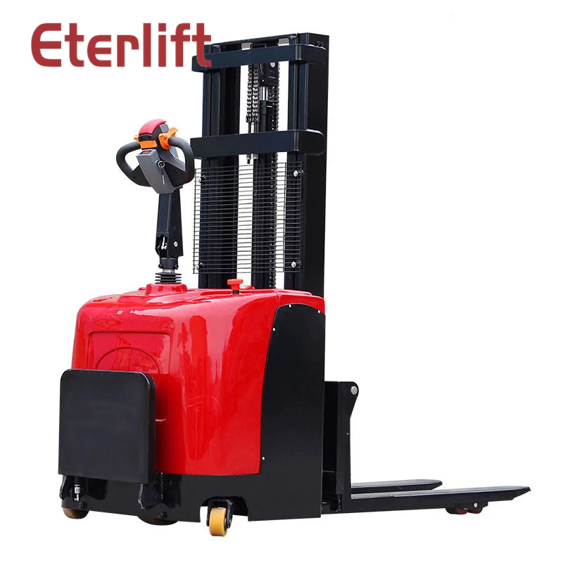 Полностью Электрический укладчик портативной рации 1 2 t поддонов |