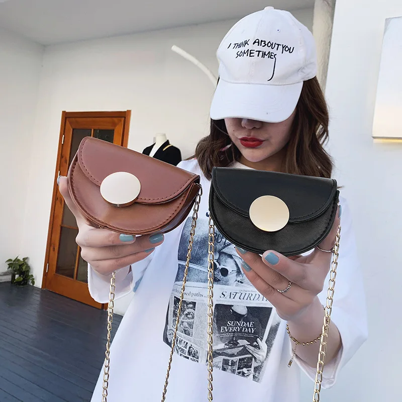 Summer saddle Messenger bag female crossbody Mini cute 2020 new trend chain shoulder women handbag |