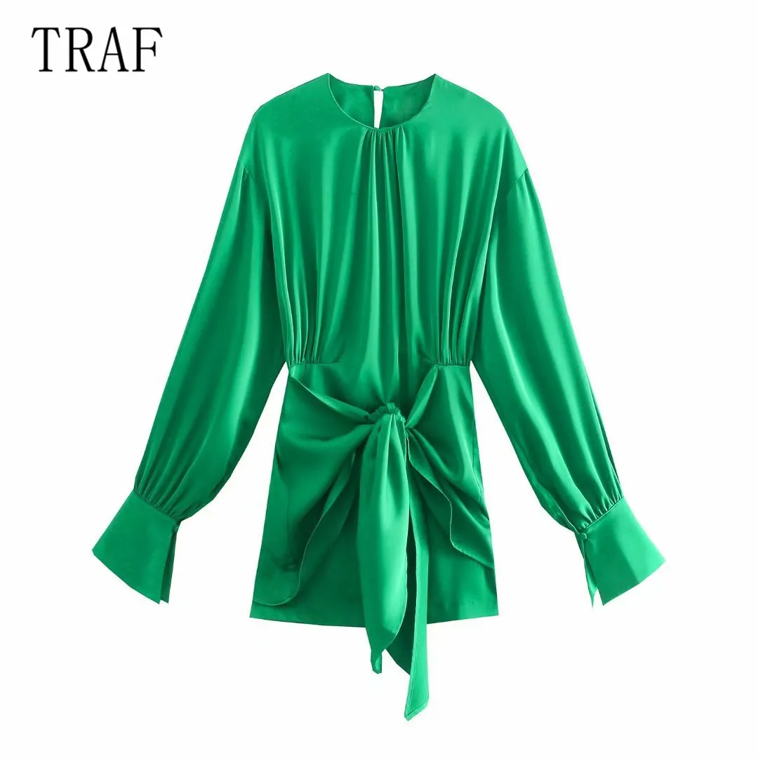 Женское облегающее платье с круглым вырезом в европейском и американском стиле |