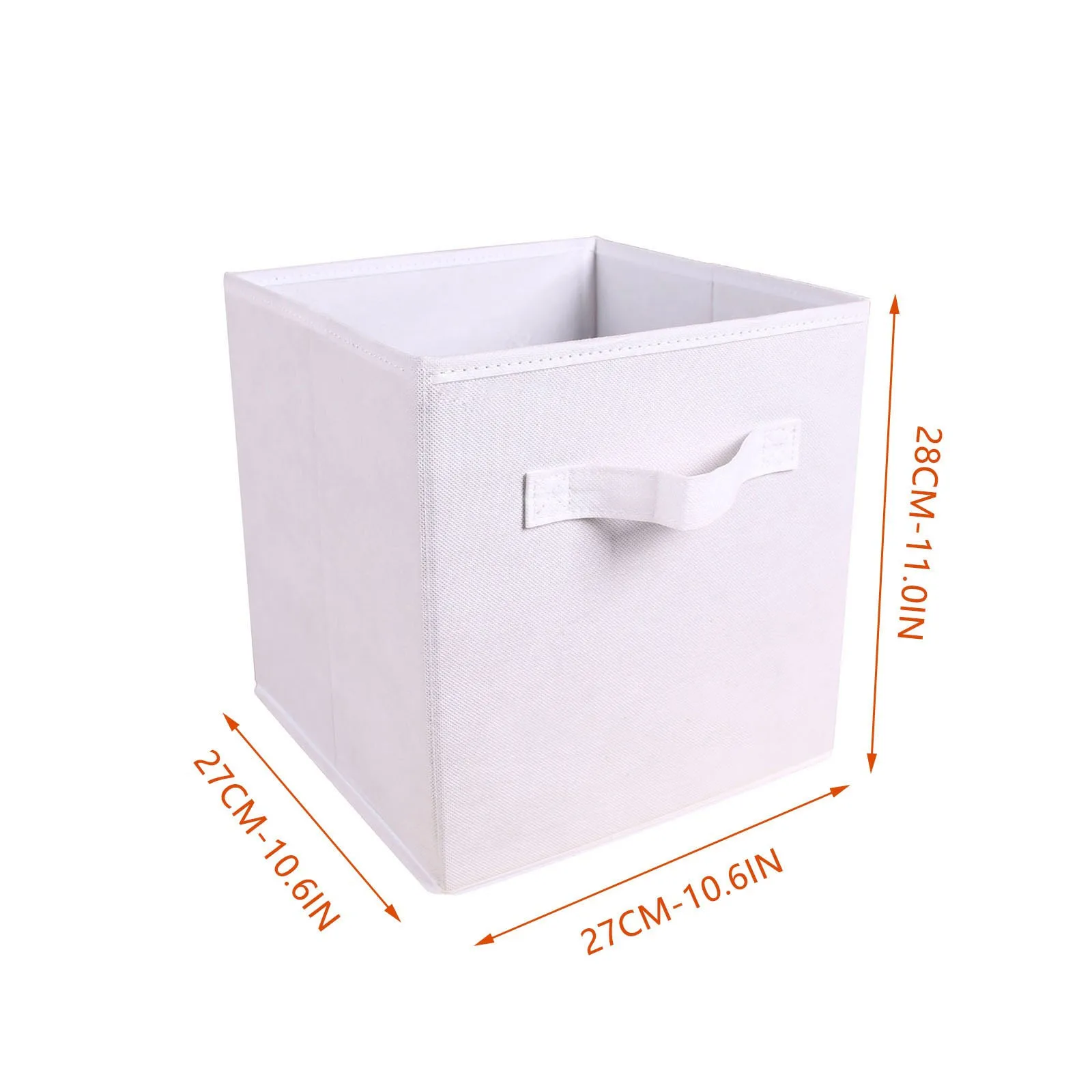 

Colorful Cotton Linen Fabric Folding CD Storage Boxes Foldable Bins Toys Organizer With Lids Storage Basket Laundry Basket #G2