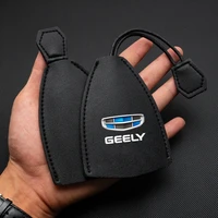 for geely emgrand ec7 ec8 ck atlas ck2 ck3 gt gc9 pu leather pull type key bag car key holder case new leather keychain pouch