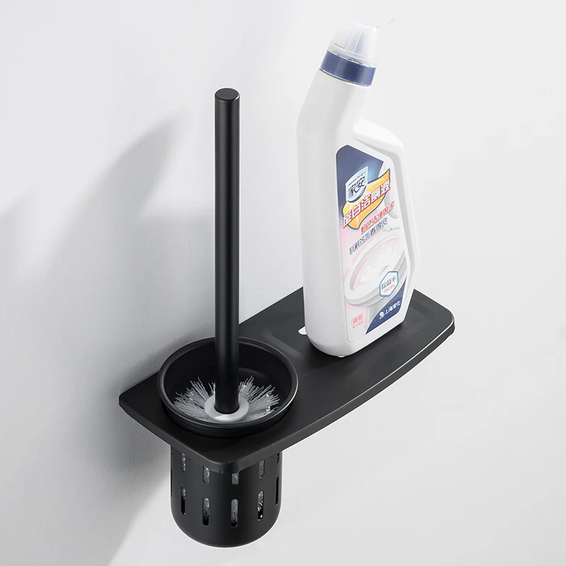 langyo bathroom toilet brush holder set blacksilverygrey wall mounted clean tool bathroom toilet brush set collection free global shipping
