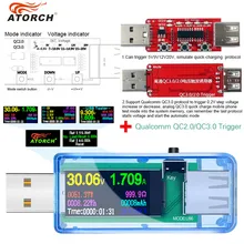 13 IN 1 Digital Display USB Tester Current Voltage Charger Capacity Doctor power bank Battery meter Detector+qc2.0/3.0 Trigger