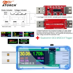 13 in 1 digital display usb tester current voltage charger capacity doctor power bank battery meter detectorqc2 03 0 trigger free global shipping