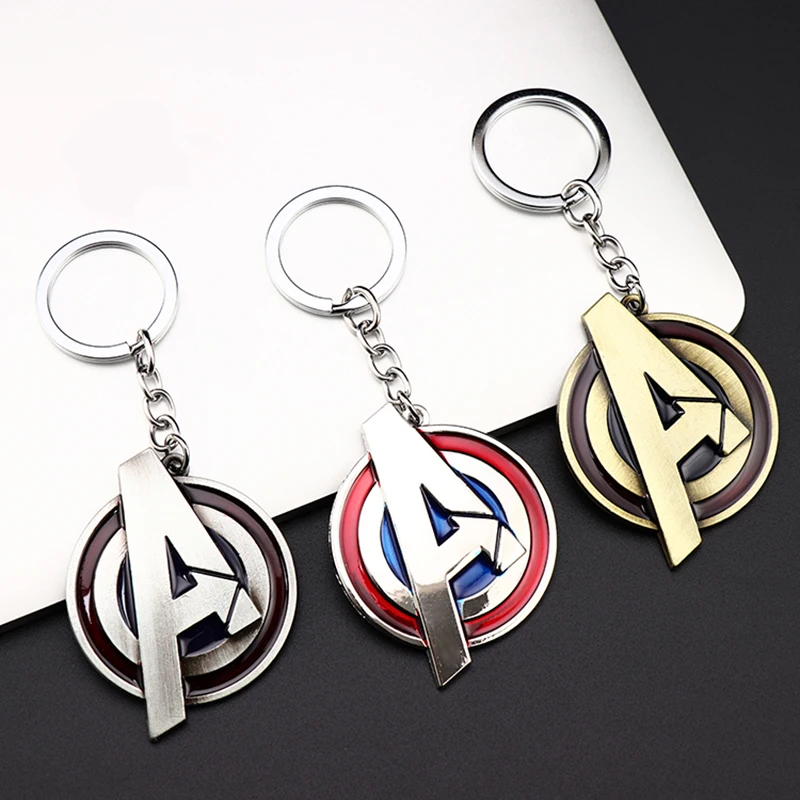 Украшения Marvel Супергерои Мстители 4 Логотип Стиль металлические подвески, брелоки с буквой «А брелки porte clef держатель ключа chaveiro