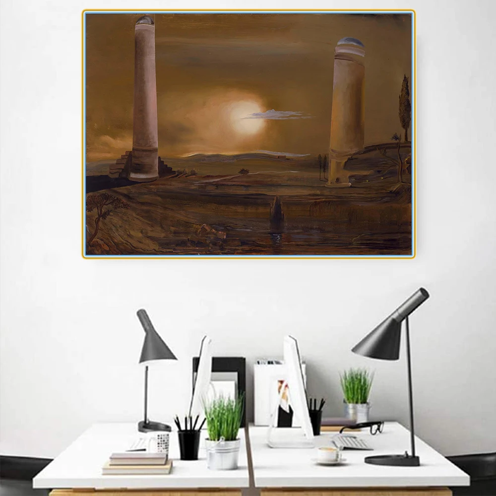 Citon Salvador Dali Canvas The towers холст искусство картина маслом художественное оформление
