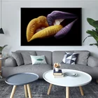 Картины на холсте с изображением сексуальных губ, настенные картины, постеры и принты, поцелуй, современные настенные картины для гостиной, Настенный декор, Куадрос