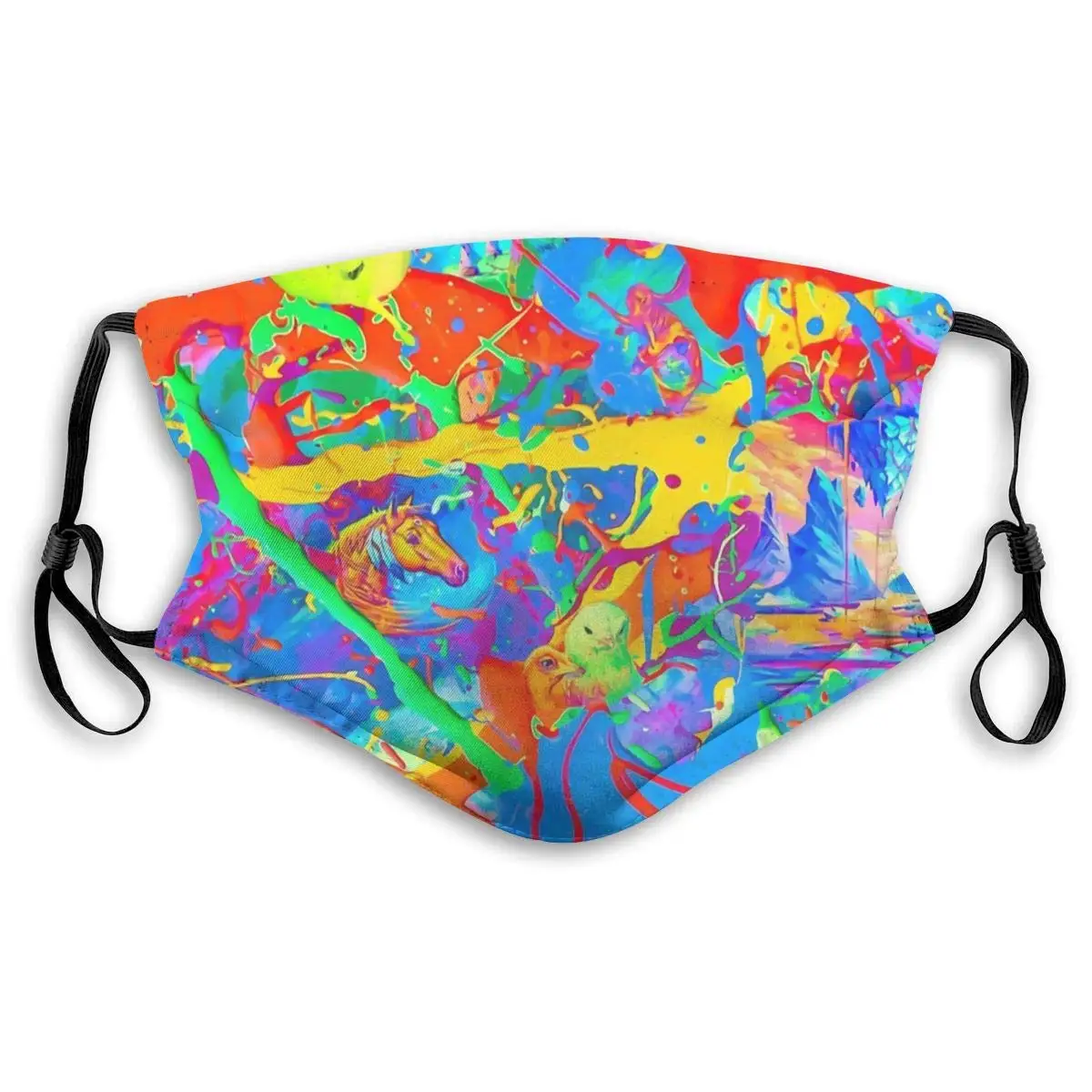 

LAURA FERGUSON Half Face Mask with Filter Unisex Tactical Winter Face Cover for Snowboarding orescent