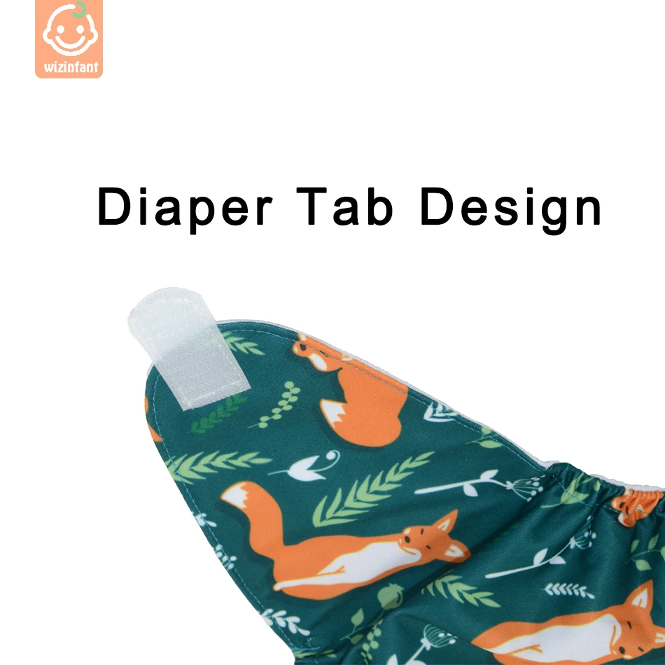 WizInfant-pa&ntilde;al de tela lavable de talla grande XL, respetuoso con el medio ambiente, ajustable, reutilizable, cubierta de pa&ntilde;ales de tela apta para beb&eacute;s de 2 a 5 a&ntilde;os-5