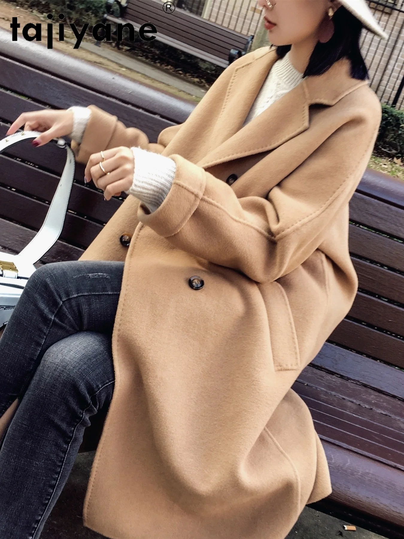 

Women's 2021 Winter Coats Coat Female 100% Wool Jackets Women Long Jacket High Quality Fashion Casaco Feminino TN1554