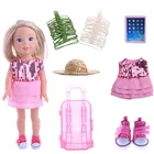 Розовая юбка с блестками, Одежда для кукол, аксессуары, обувь для кукол 5 см для 14,5 дюймовых Wellie Wisher  Nancys  32-34 см Paola Reina, русская игрушка