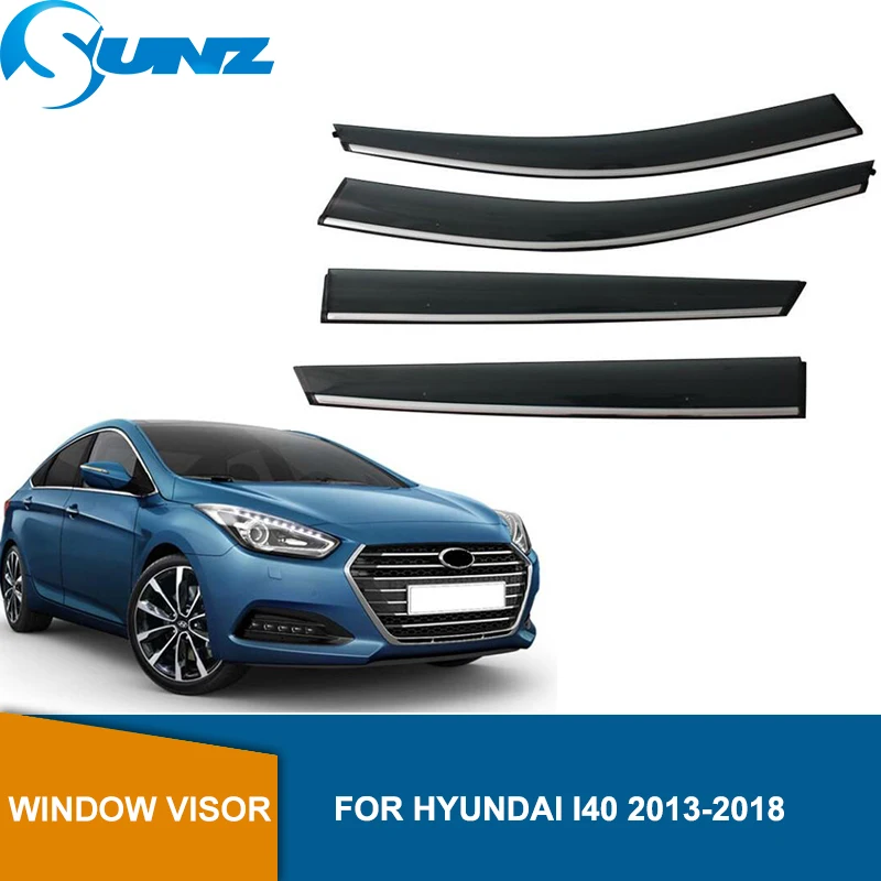 Боковое окно дефлекторы дождевики для HYUNDAI I40 2013 2014 2015 2016 2017 2018 оконный козырек Vent